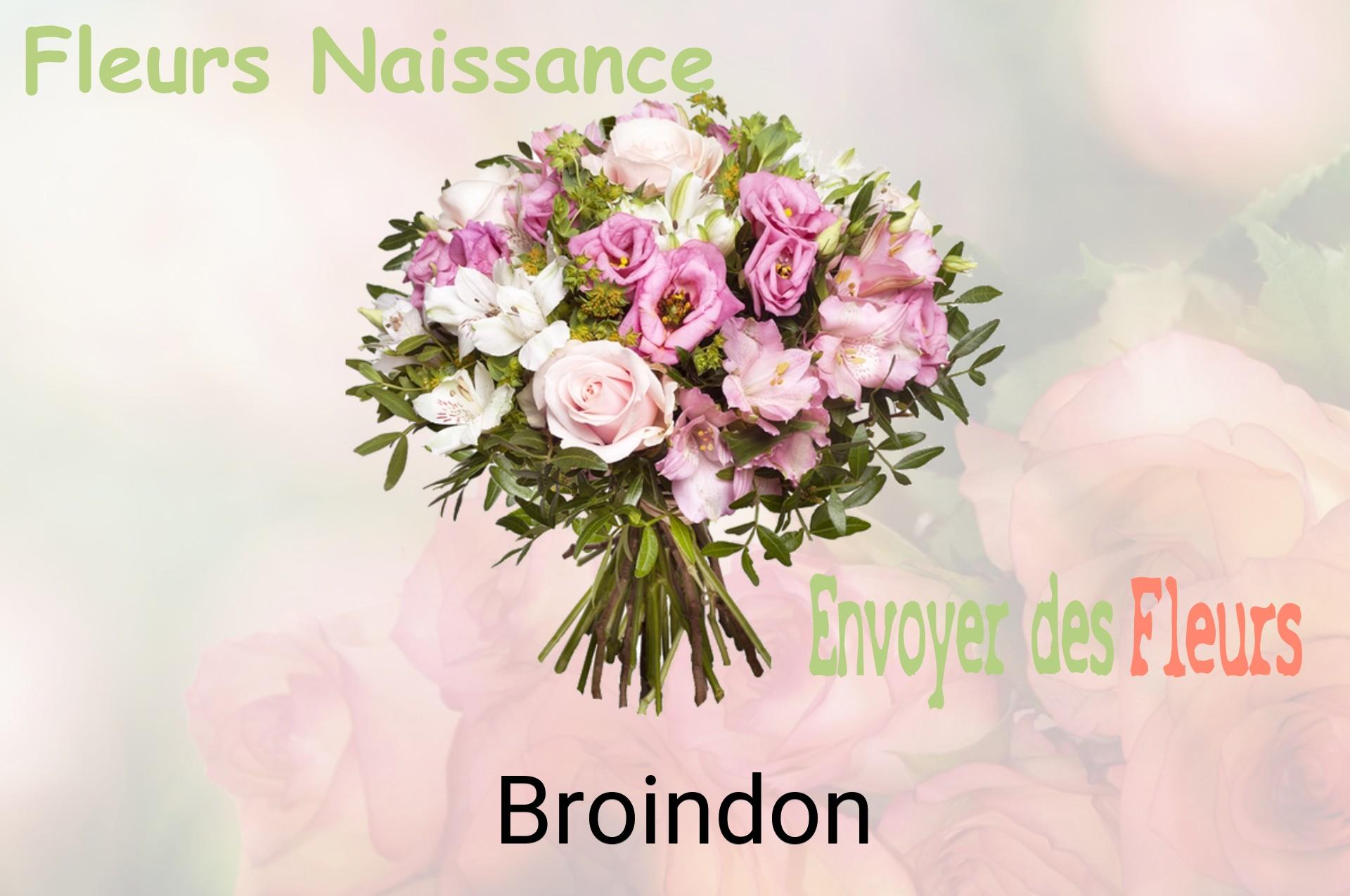 Bouquet de fleurs de naissance livré à Broindon